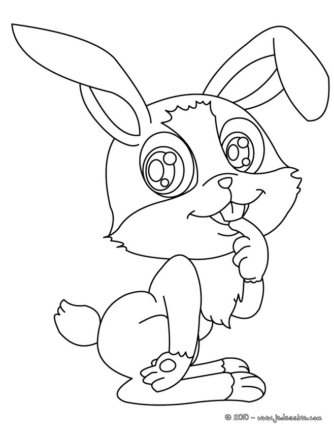 着色页: 野兔 (动物) #10111 - 免费可打印着色页