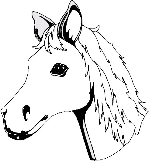 着色页: 马 (动物) #2216 - 免费可打印着色页