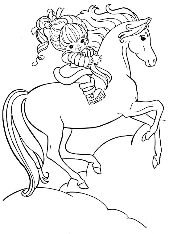 着色页: 马 (动物) #2314 - 免费可打印着色页