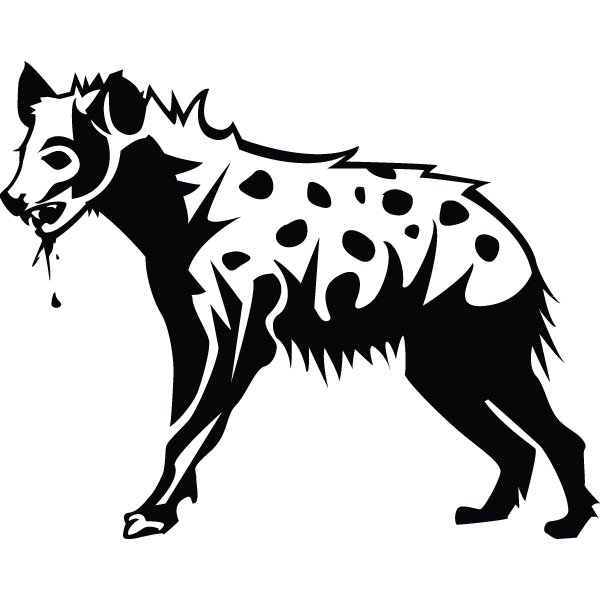 着色页: 鬣狗 (动物) #19646 - 免费可打印着色页