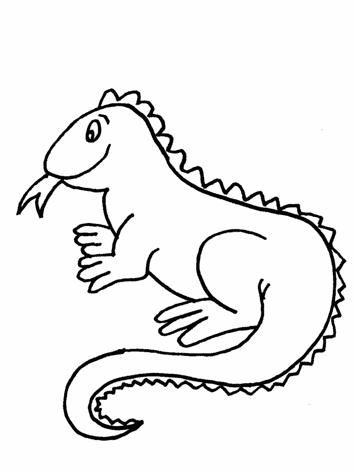 着色页: 鬣蜥 (动物) #8912 - 免费可打印着色页