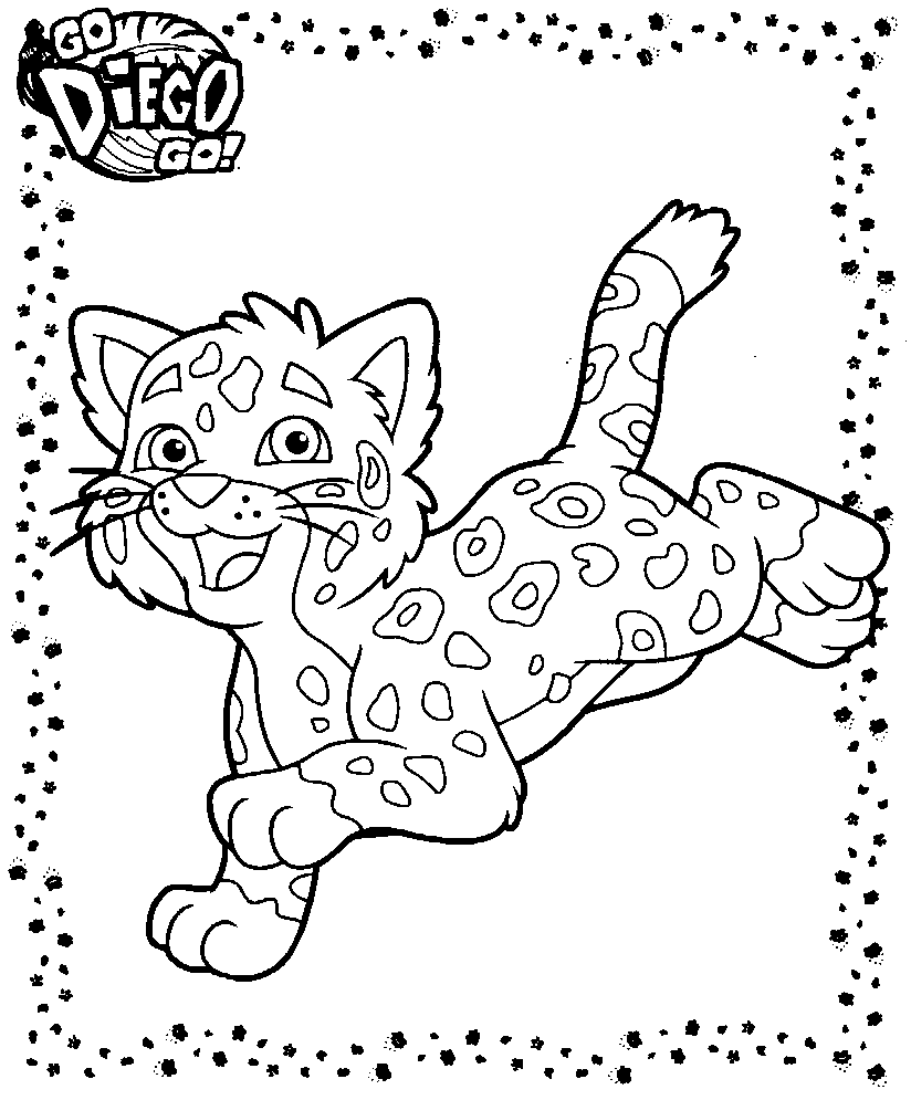 着色页: 捷豹 (动物) #9004 - 免费可打印着色页