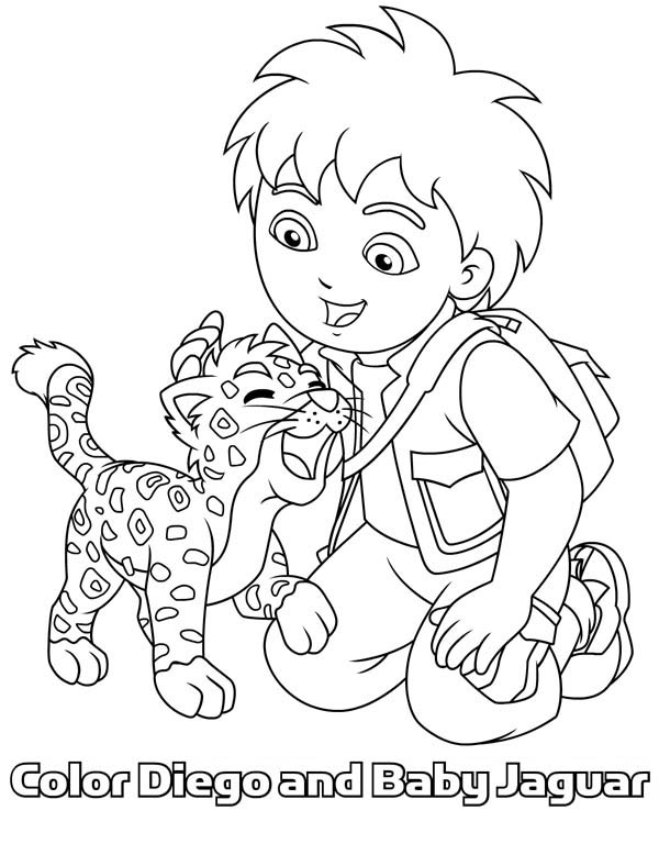 着色页: 捷豹 (动物) #9043 - 免费可打印着色页