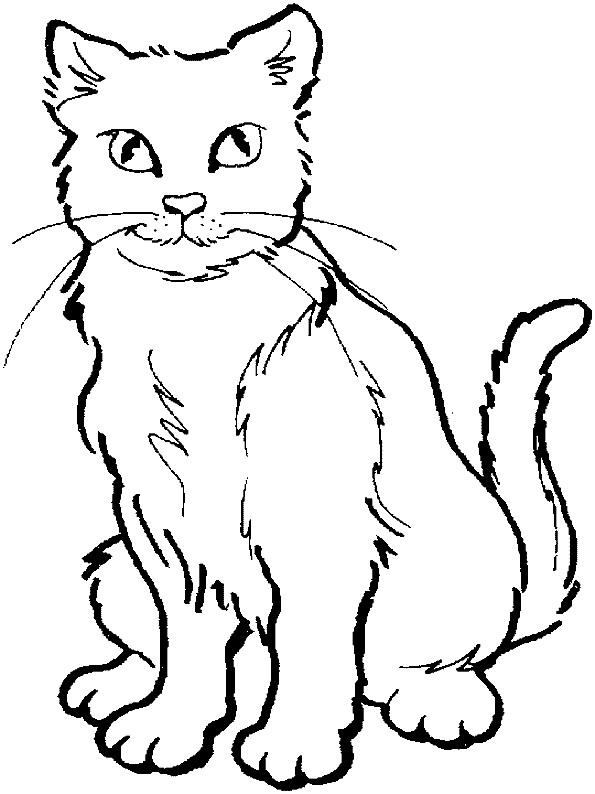 着色页: 小猫 (动物) #18056 - 免费可打印着色页