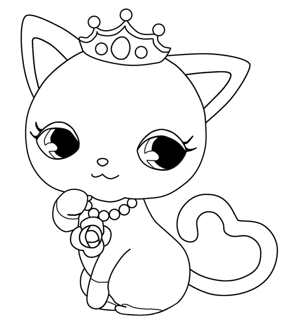 着色页: 小猫 (动物) #18088 - 免费可打印着色页