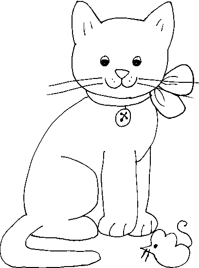 着色页: 小猫 (动物) #18106 - 免费可打印着色页