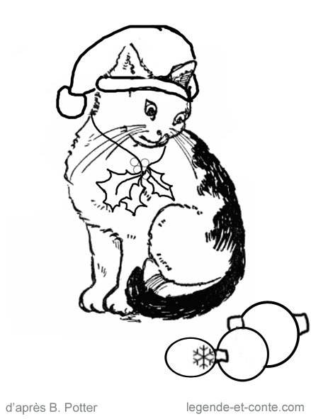 着色页: 小猫 (动物) #18144 - 免费可打印着色页
