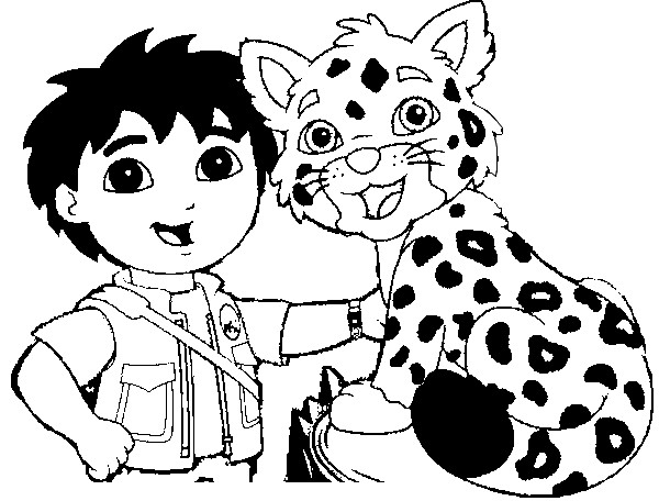 着色页: 豹 (动物) #9773 - 免费可打印着色页