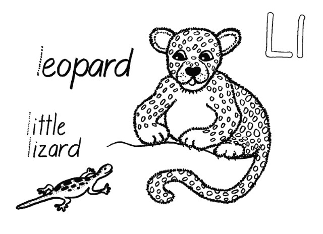 着色页: 豹 (动物) #9871 - 免费可打印着色页