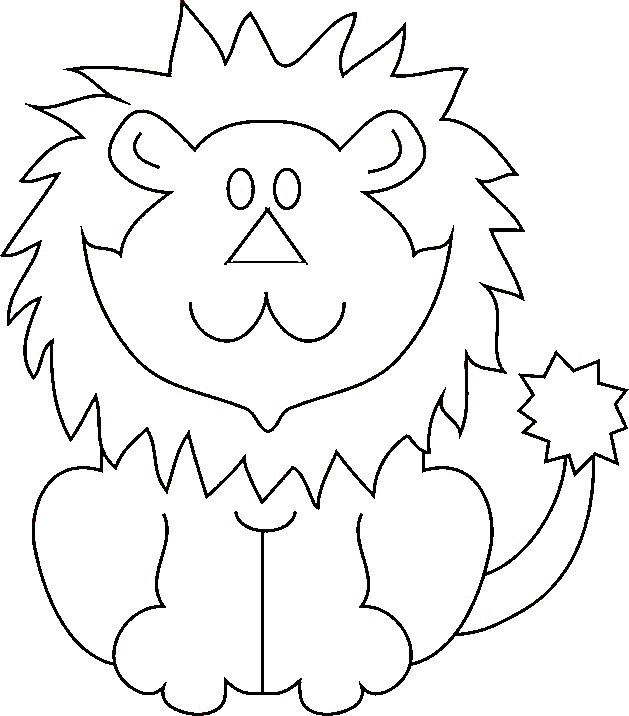 着色页: 狮子 (动物) #10284 - 免费可打印着色页