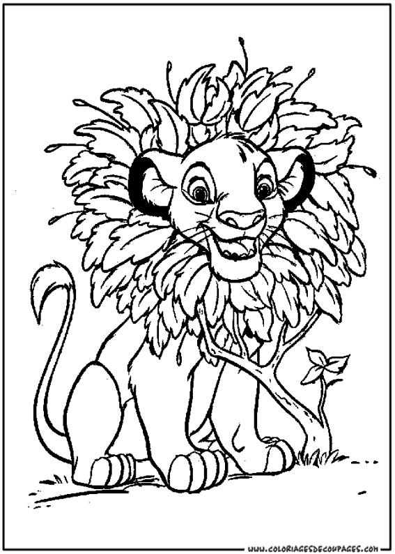 着色页: 狮子 (动物) #10312 - 免费可打印着色页
