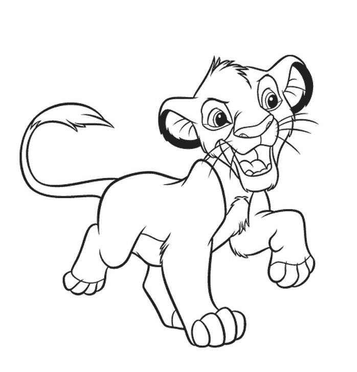 着色页: 狮子 (动物) #10314 - 免费可打印着色页