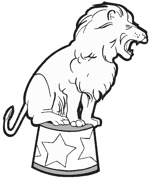 着色页: 狮子 (动物) #10320 - 免费可打印着色页