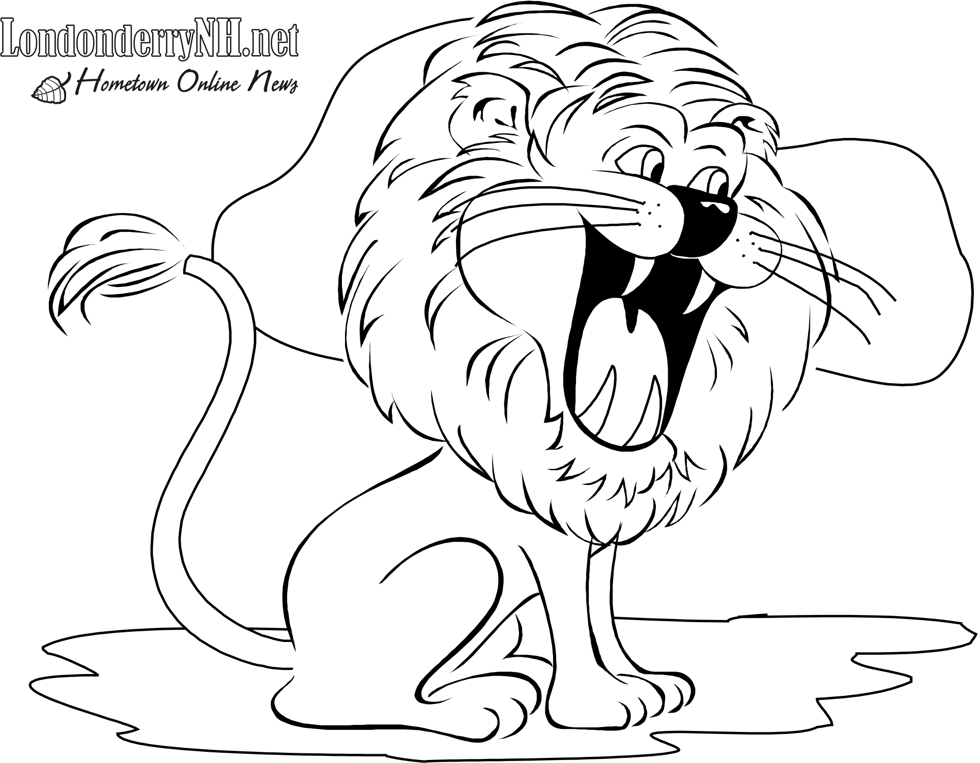 着色页: 狮子 (动物) #10323 - 免费可打印着色页