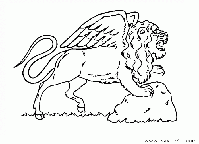 着色页: 狮子 (动物) #10330 - 免费可打印着色页