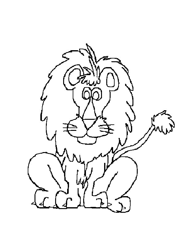 着色页: 狮子 (动物) #10387 - 免费可打印着色页