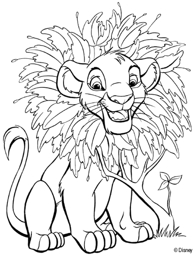 着色页: 狮子 (动物) #10397 - 免费可打印着色页