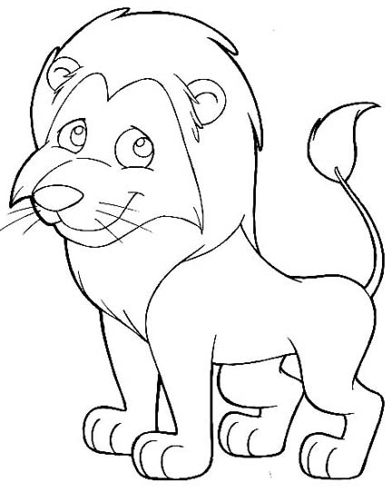 着色页: 狮子 (动物) #10398 - 免费可打印着色页