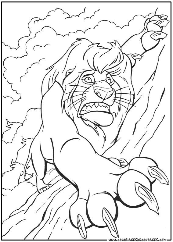 着色页: 狮子 (动物) #10436 - 免费可打印着色页