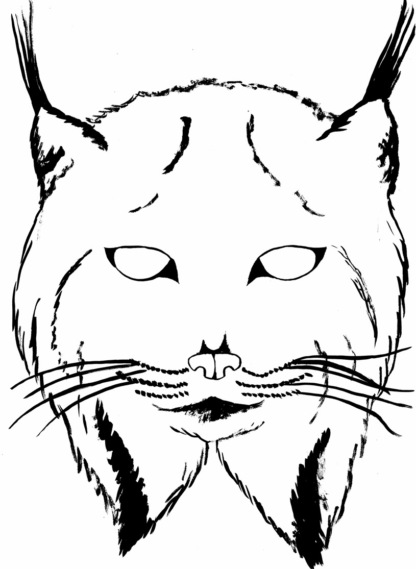 着色页: 山猫 (动物) #10873 - 免费可打印着色页