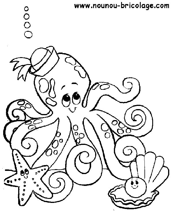 着色页: 海洋生物 (动物) #21983 - 免费可打印着色页