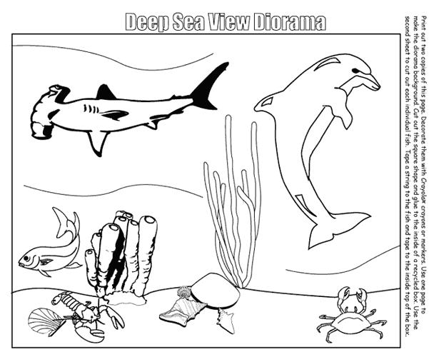 着色页: 海洋生物 (动物) #22086 - 免费可打印着色页