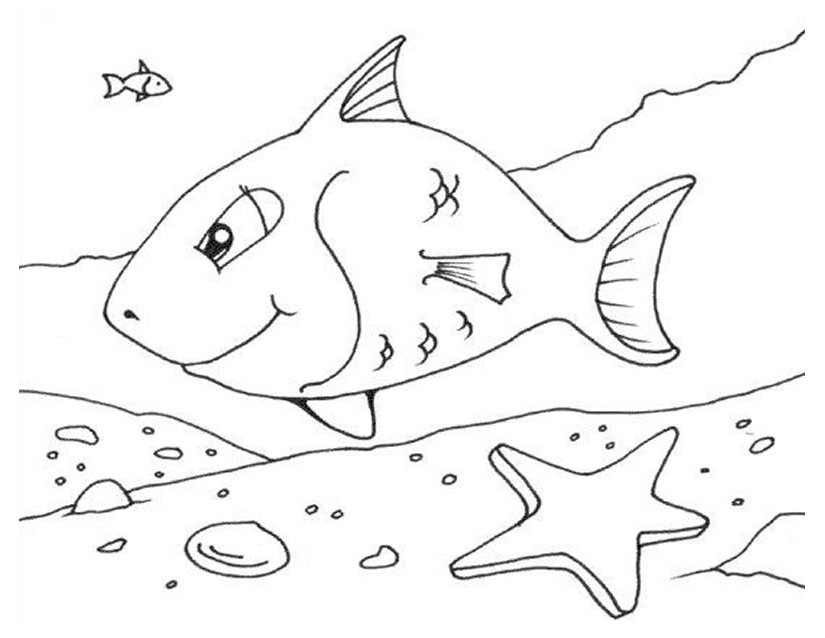 着色页: 海洋生物 (动物) #22091 - 免费可打印着色页