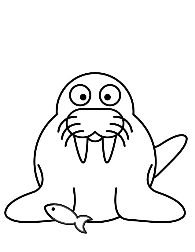 着色页: 海洋生物 (动物) #22171 - 免费可打印着色页
