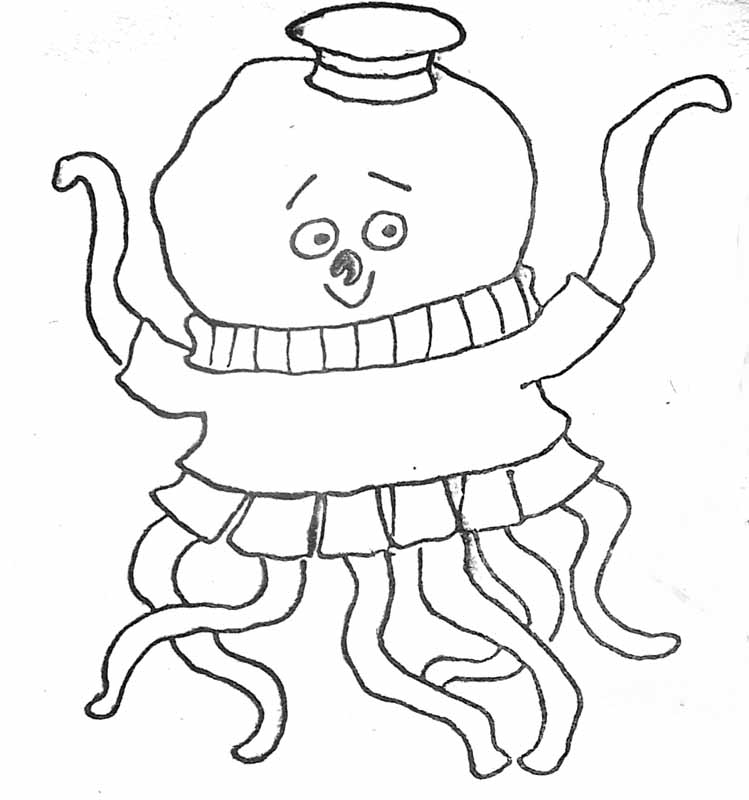 着色页: 海洋生物 (动物) #22172 - 免费可打印着色页
