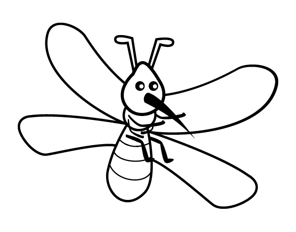 着色页: 蚊子 (动物) #11328 - 免费可打印着色页