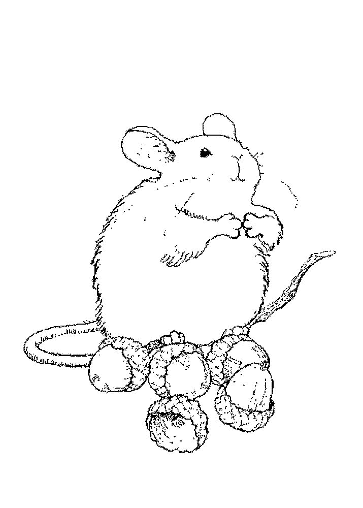 着色页: 老鼠 (动物) #13948 - 免费可打印着色页