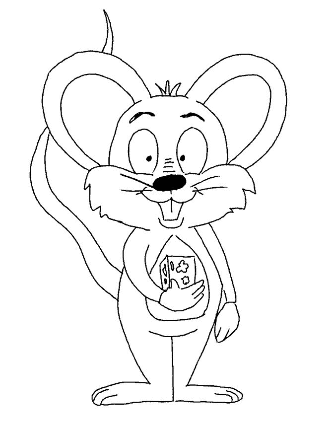 着色页: 老鼠 (动物) #14014 - 免费可打印着色页