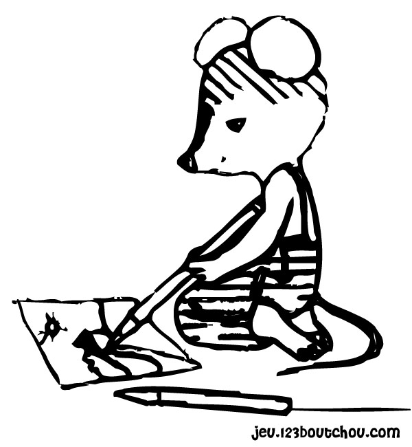 着色页: 老鼠 (动物) #14057 - 免费可打印着色页