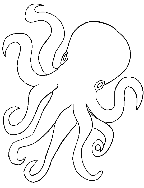 着色页: 章鱼 (动物) #18923 - 免费可打印着色页