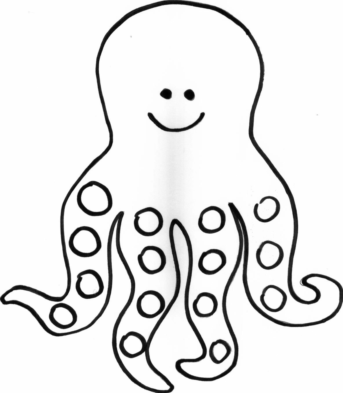 着色页: 章鱼 (动物) #18928 - 免费可打印着色页