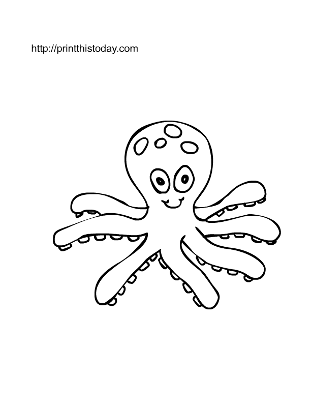 着色页: 章鱼 (动物) #18947 - 免费可打印着色页