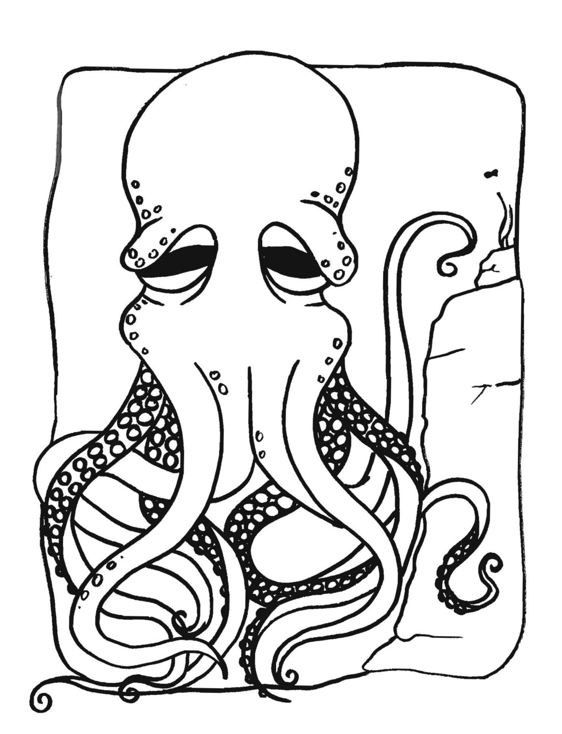 着色页: 章鱼 (动物) #18974 - 免费可打印着色页