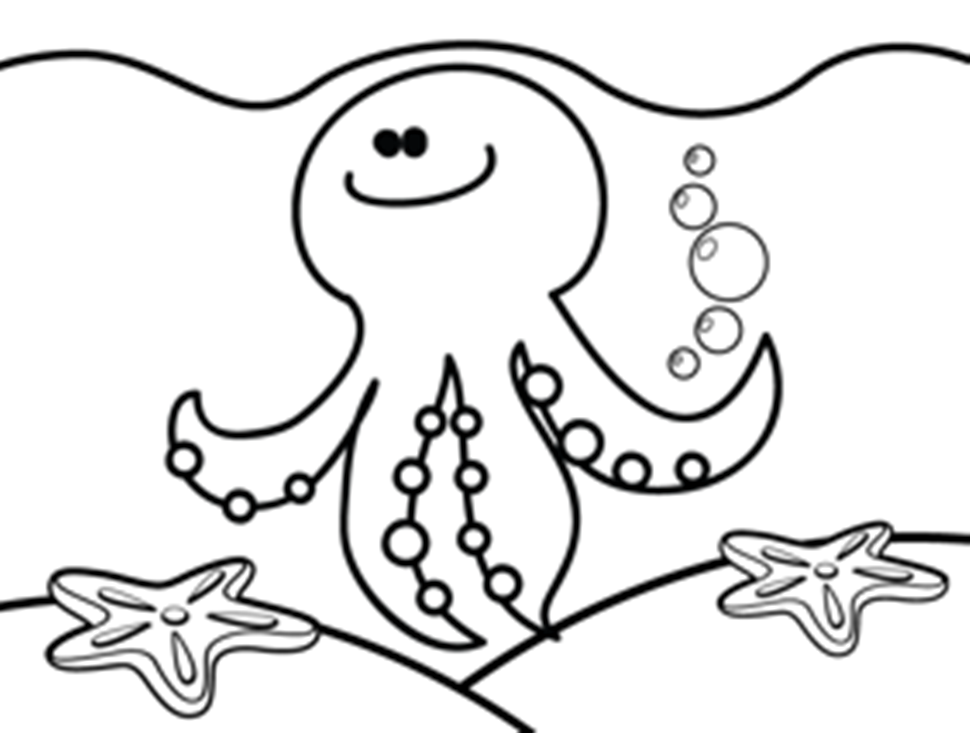 着色页: 章鱼 (动物) #19097 - 免费可打印着色页