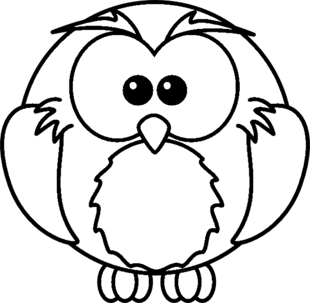 着色页: 猫头鹰 (动物) #8416 - 免费可打印着色页
