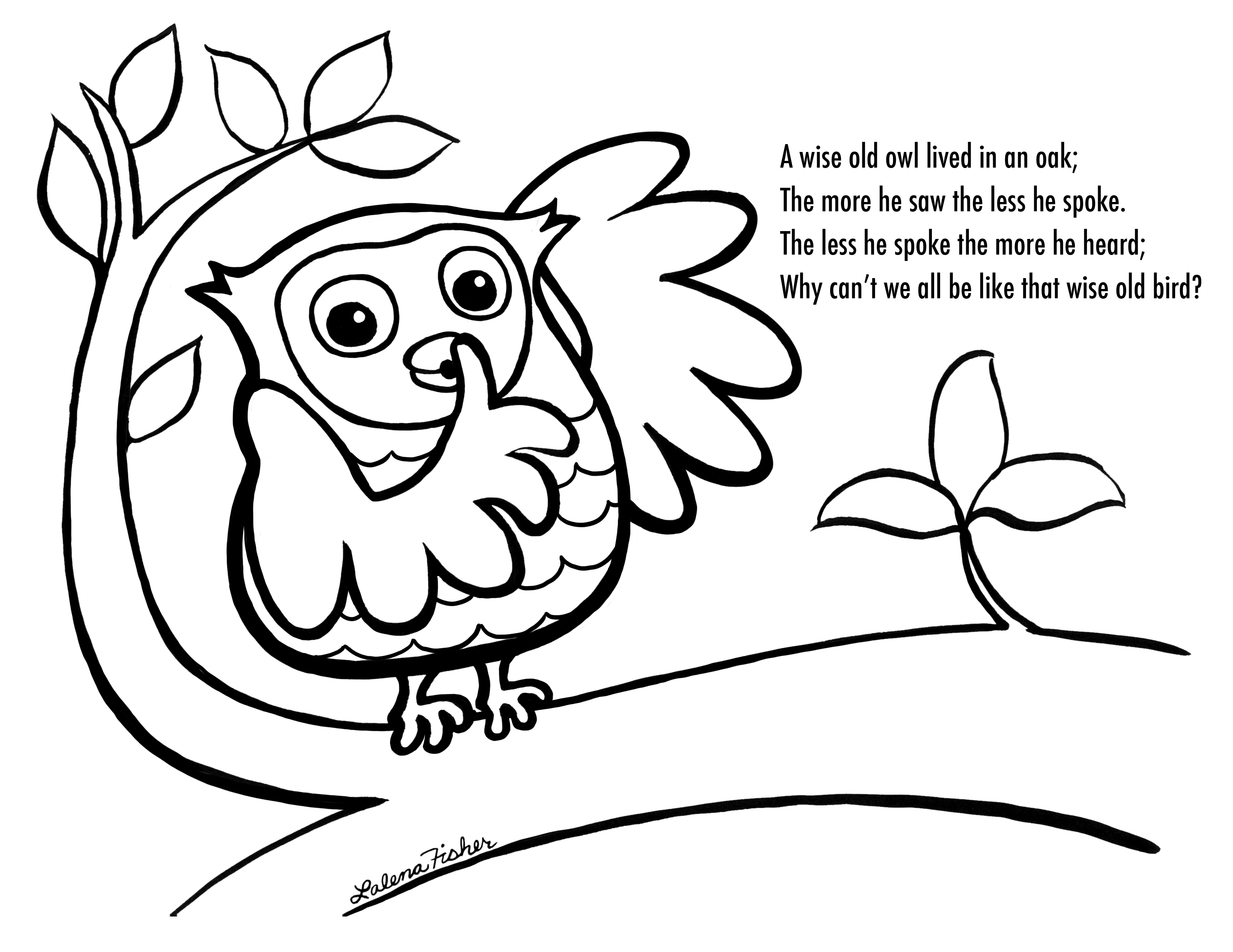 着色页: 猫头鹰 (动物) #8499 - 免费可打印着色页