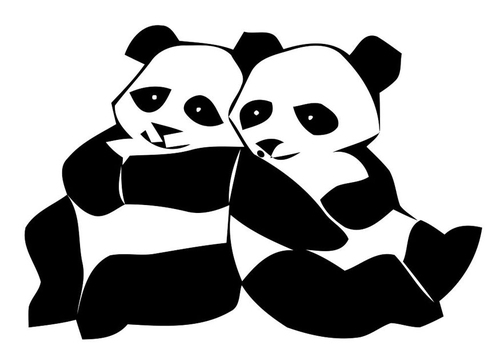 着色页: 熊猫 (动物) #12446 - 免费可打印着色页