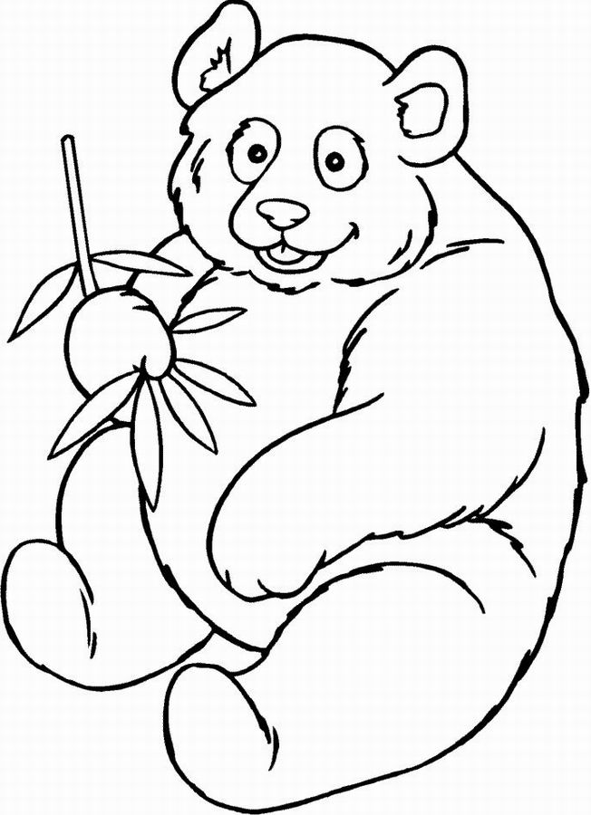 着色页: 熊猫 (动物) #12455 - 免费可打印着色页