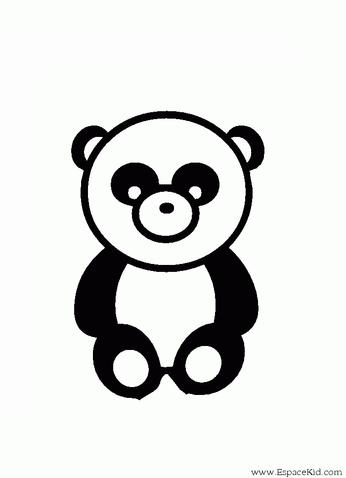 着色页: 熊猫 (动物) #12458 - 免费可打印着色页