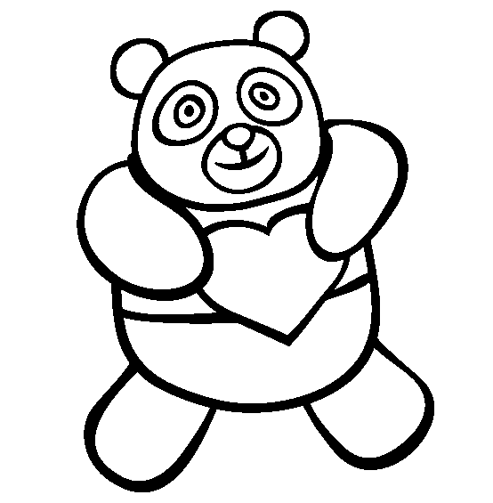 着色页: 熊猫 (动物) #12471 - 免费可打印着色页