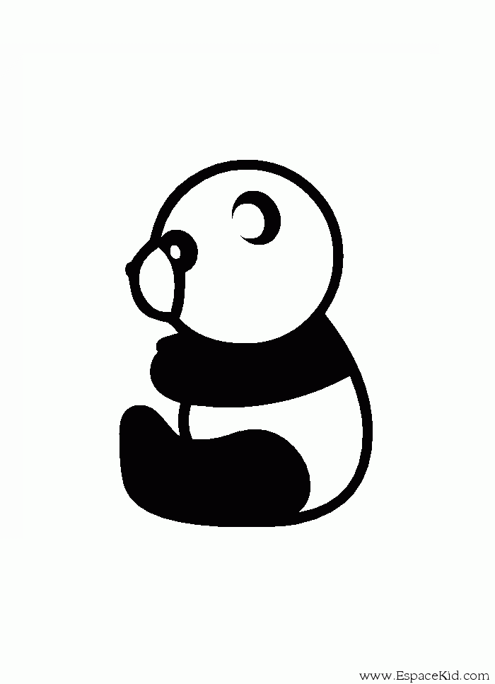 着色页: 熊猫 (动物) #12477 - 免费可打印着色页