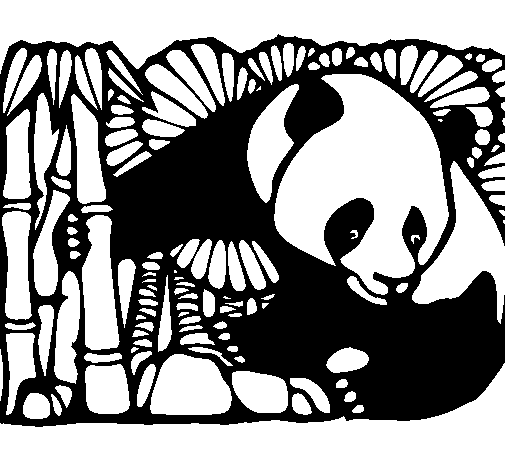 着色页: 熊猫 (动物) #12497 - 免费可打印着色页