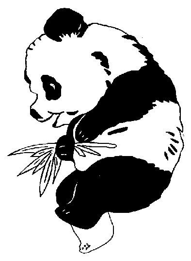 着色页: 熊猫 (动物) #12499 - 免费可打印着色页