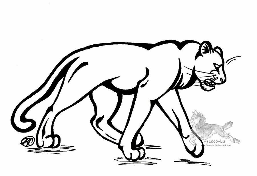 着色页: 豹 (动物) #15627 - 免费可打印着色页