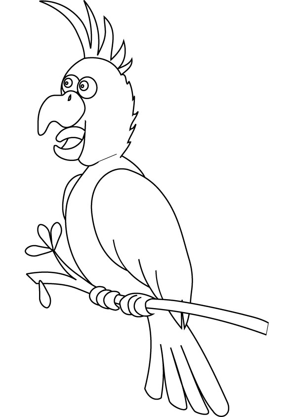 着色页: 鹦鹉 (动物) #16108 - 免费可打印着色页