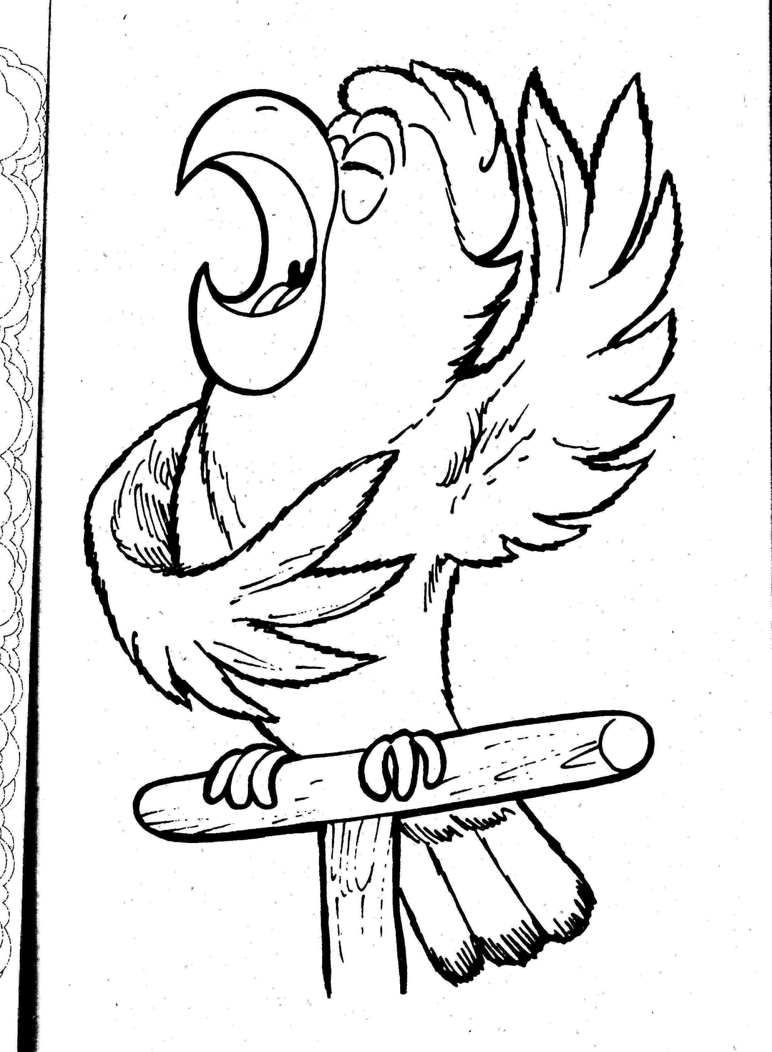 着色页: 鹦鹉 (动物) #16131 - 免费可打印着色页